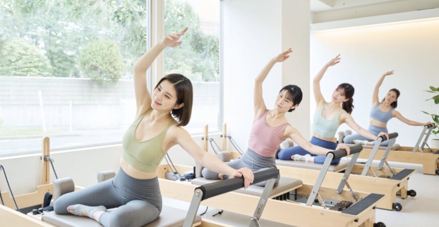 Pilates Mirrorのレッスンの様子