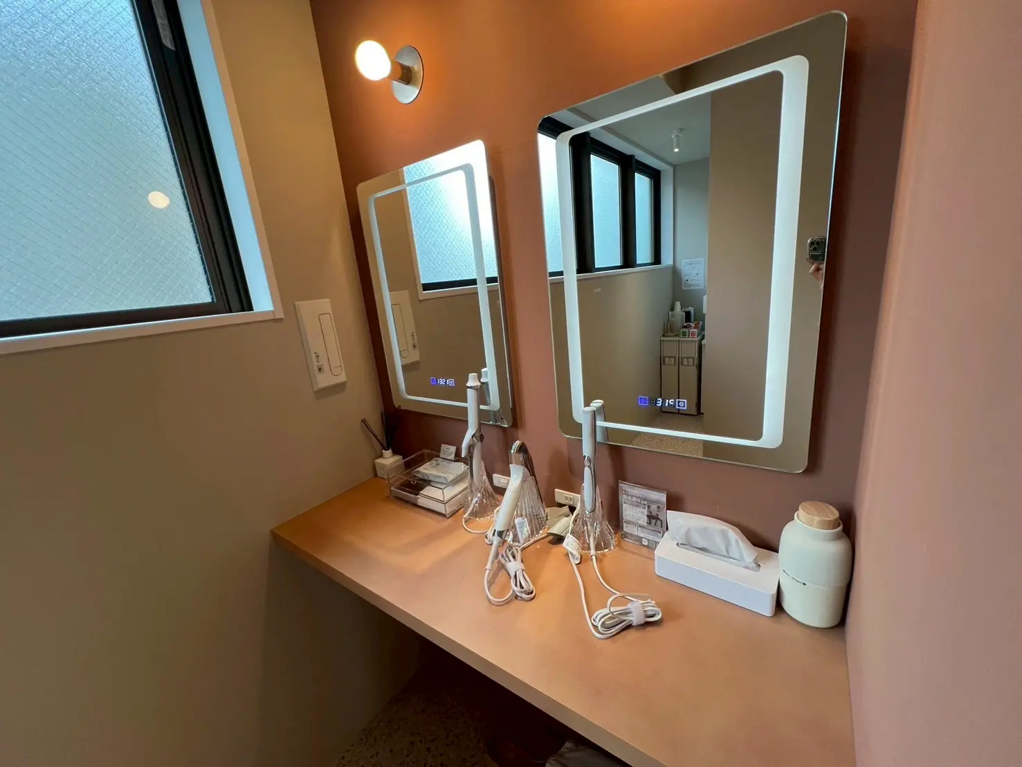 theSILK浅草店のピラティススタジオ内の画像(パウダールーム)