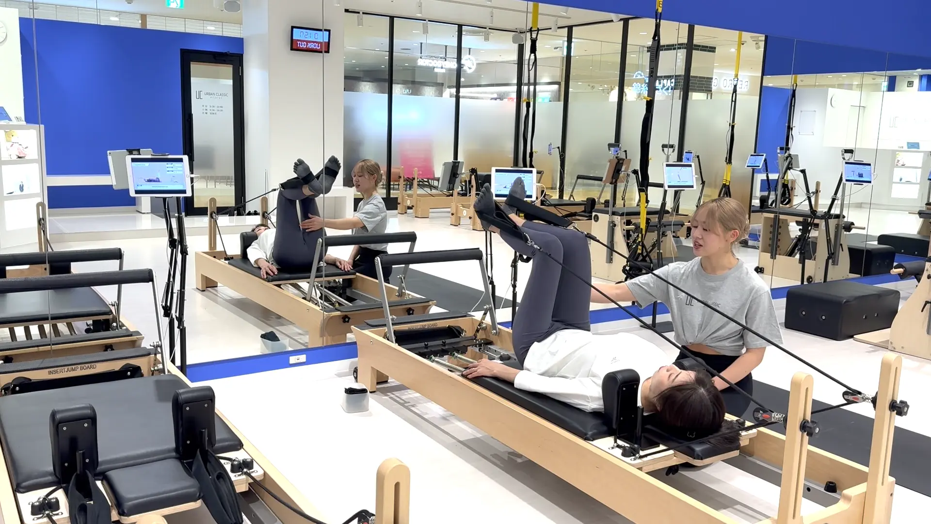 アーバンクラシックピラティス錦糸町店で実際に初回体験を受けた際の様子(マシンピラティス)