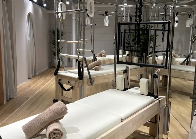 La pilates 代官山店のスタジオ内