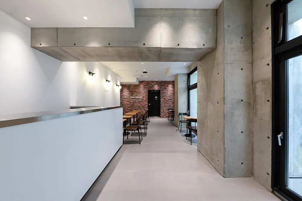 ピラティススタジオnoa中野スタジオのエントランス