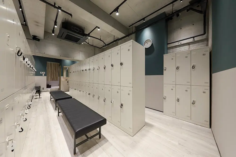 ピラティススタジオnoa中野スタジオのロッカールーム