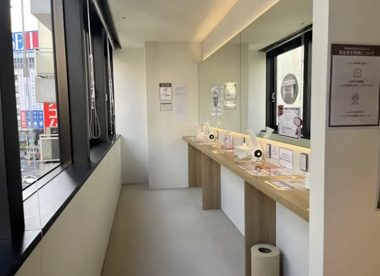 ピラティスK池袋店のパウダールーム